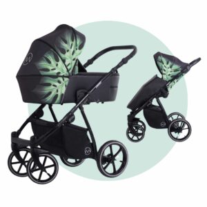 M Pax | Kombi-Kinderwagen 2 in 1 mit Babywanne + Sportwagen + Zubehör