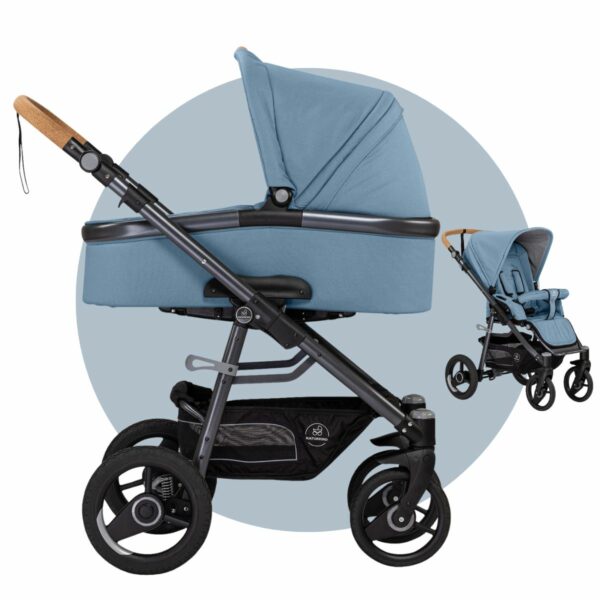 Naturkind-Lux-Evo-Set-Babykorb-und-Sportsitz-topas