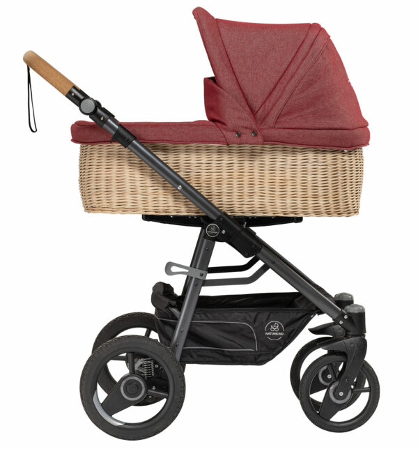 Naturkind Lux Evo | BIO Kinderwagen | Babykorb geflochten mit Sportwagen | nachhaltig & schadstofffrei – Bild 16