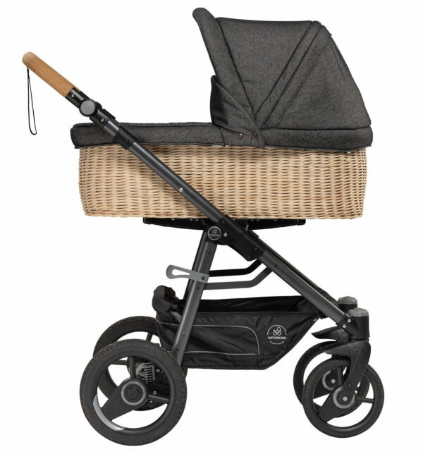 Naturkind Lux Evo | BIO Kinderwagen | Babykorb geflochten mit Sportwagen | nachhaltig & schadstofffrei – Bild 10