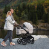 Noordi FJORDI V2 Kinderwagen in ECO LEDER | 2 IN 1 SET MIT BABYWANNE + SPORTWAGEN + Wickeltasche – Bild 49