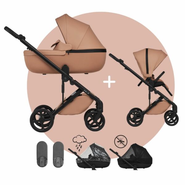 ANEX ELI Kinderwagen |  2 in 1 SET mit Babywanne + Sportwagen + Zubehör | 2024 – Bild 106