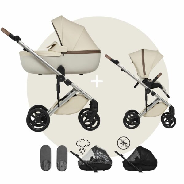 ANEX ELI Kinderwagen |  2 in 1 SET mit Babywanne + Sportwagen + Zubehör | 2024 – Bild 70