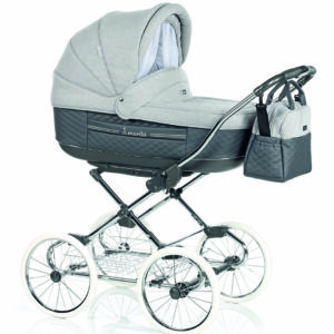 Marita Deluxe Kinderwagen | 2 in 1 mit Babywanne + Sportwagen + Zubehör