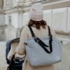 Naturkind Wickeltasche/ Wickelrucksack | Bio Baumwolle | Passend für jeden Kinderwagen | Verschiedene Farben – Bild 8