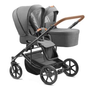Jedo TWIN DUO 2023 mit Komfort-Matratze | Geschwisterwagen | Für 2 Kinder unterschiedliches Alters