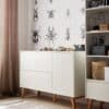 SWINGIE Baby-/ Kinder-/ Jugendzimmer Sparset | 3-teilig, weiß | Bett + Kommode + Schrank – Bild 42