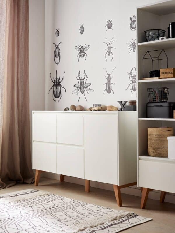 SWINGIE Baby-/ Kinder-/ Jugendzimmer Sparset | 3-teilig, weiß | Bett + Kommode + Schrank – Bild 42