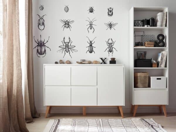 SWINGIE Baby-/ Kinder-/ Jugendzimmer Sparset | 3-teilig, weiß | Bett + Kommode + Schrank – Bild 43