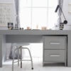 CAROLE Schreibtisch | MDF | Grau