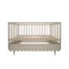 Woodluck BABUSHKA SPARSET 3-TEILIG | BABYBETT + REGAL + Schrank | dezentes Olivgrün / Weiß | Vintage/Retro – Bild 8