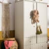 Woodluck BABUSHKA SPARSET 3-TEILIG | BABYBETT + REGAL + Schrank | dezentes Olivgrün / Weiß | Vintage/Retro – Bild 33