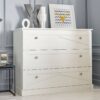 MARIE Babyzimmer/ Kinderzimmer Sparset | 3-teilig, weiß MDF | Kinderbett + Wickelkommode + Schrank | traditionell/ klassisch – Bild 17