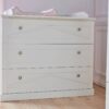 MARIE Babyzimmer/ Kinderzimmer Sparset | 3-teilig, weiß MDF | Kinderbett + Wickelkommode + Schrank | traditionell/ klassisch – Bild 18