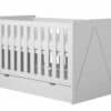 MARIE Babyzimmer/ Kinderzimmer Sparset | 3-teilig, weiß MDF | Kinderbett + Wickelkommode + Schrank | traditionell/ klassisch – Bild 5