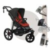 TFK Pro Sportkinderwagen/ Jogger | XXL Buggy mit der größten Sitzfläche am Markt mit 100 cm Liegefläche | + Gratis Paket
