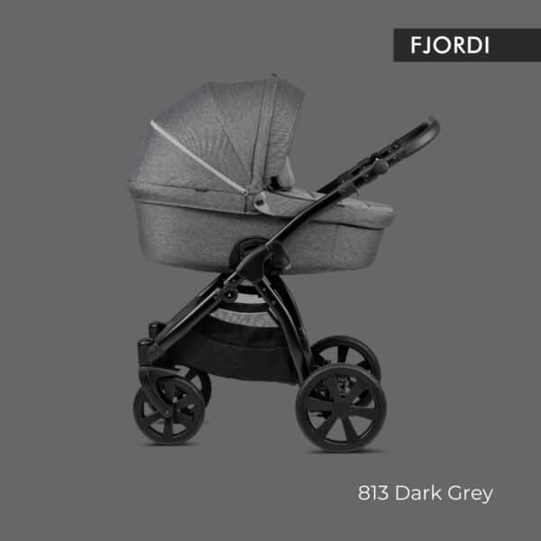 Noordi FJORDI Kinderwagen stoff dark grau, dunkel grau