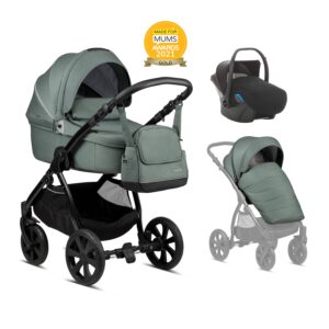 Noordi Fjordi Kinderwagen mit Liegewanne, Babywanne, SET Preis Komplettset mit Autoschale