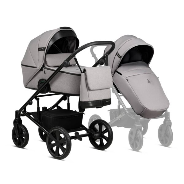 Noordi AQUA Thermo Kinderwagen | 2 IN 1 SET MIT BABYWANNE + SPORTWAGEN + Wickeltasche – Bild 7