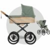 NATURKIND IDA Kinderwagen mit geflochtenem Babykorb + Sportsitz | Bio Klassiker aus Österreich