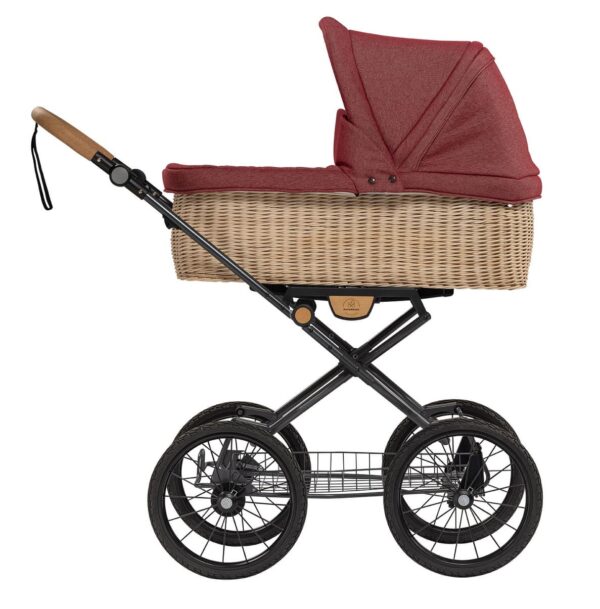 NATURKIND IDA Kinderwagen mit geflochtenem Babykorb + Sportsitz | Bio Klassiker aus Österreich – Bild 24