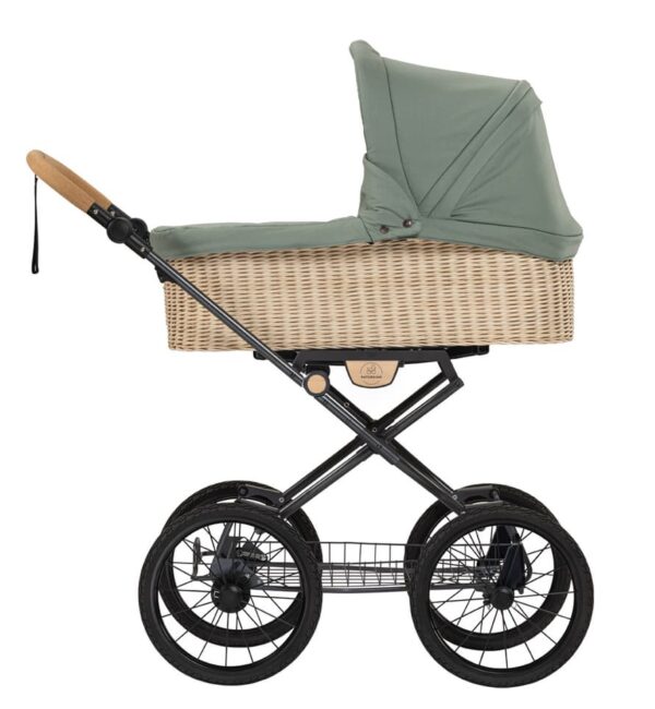 NATURKIND IDA Kinderwagen mit geflochtenem Babykorb + Sportsitz | Bio Klassiker aus Österreich – Bild 16