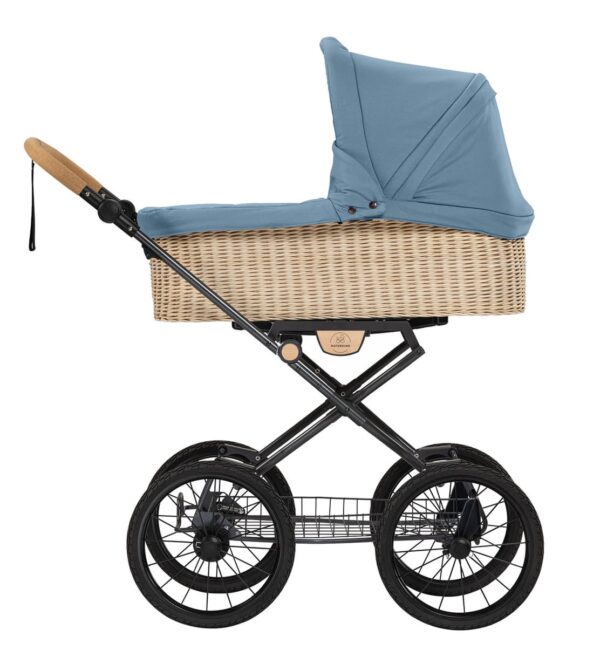 NATURKIND IDA Kinderwagen mit geflochtenem Babykorb + Sportsitz | Bio Klassiker aus Österreich – Bild 2