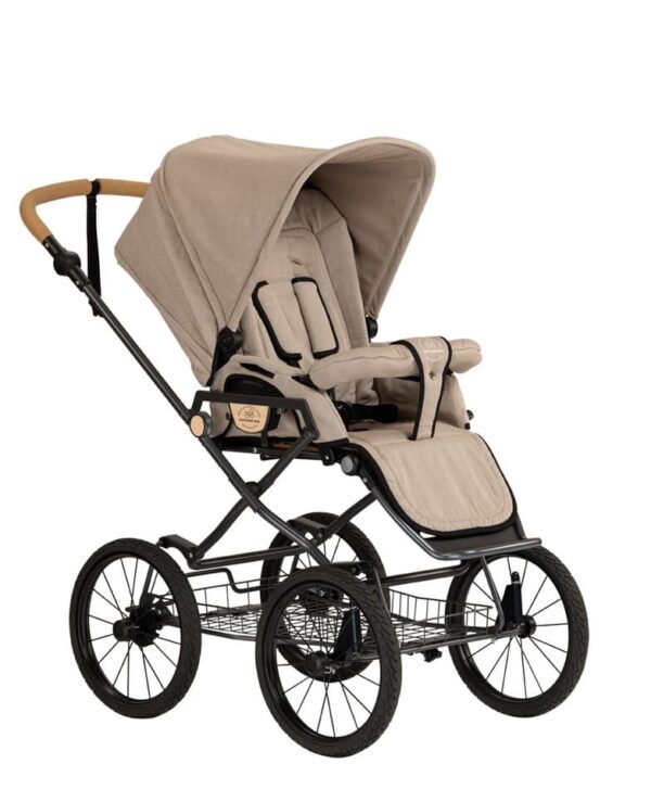 NATURKIND IDA Kinderwagen mit geflochtenem Babykorb + Sportsitz | Bio Klassiker aus Österreich – Bild 37