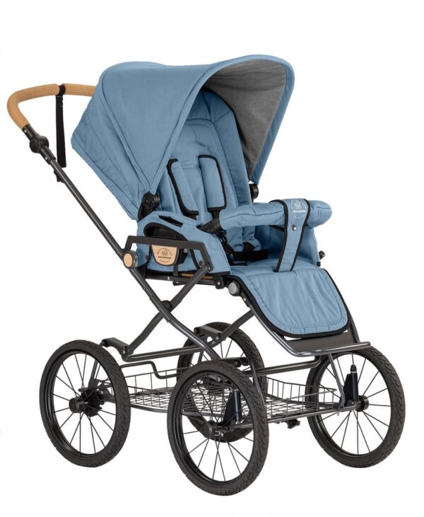 NATURKIND IDA Kinderwagen mit geflochtenem Babykorb + Sportsitz | Bio Klassiker aus Österreich – Bild 4