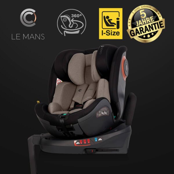 LE MANS: Der drehbare Auto Kindersitz ab der Geburt bis 12 Jahre!