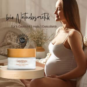 PREMIUM Gesichtscreme für Schwangere & stillende Mütter | LEVIENN Schwangerschaftscreme fürs Gesicht/ Hals/ Dekolleté | BIO Naturkosmetik
