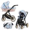 PREMIUM IVENTO Kinderwagen | 2 in 1 SET mit Babywanne + Sportwagen + Wickeltasche – Bild 9