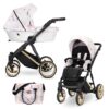 PREMIUM IVENTO Kinderwagen | 2 in 1 SET mit Babywanne + Sportwagen + Wickeltasche – Bild 5