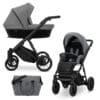 PREMIUM IVENTO Kinderwagen | 2 in 1 SET mit Babywanne + Sportwagen + Wickeltasche – Bild 2