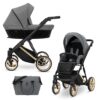 PREMIUM IVENTO Kinderwagen | 2 in 1 SET mit Babywanne + Sportwagen + Wickeltasche