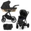 PREMIUM IVENTO Kinderwagen | 2 in 1 SET mit Babywanne + Sportwagen + Wickeltasche – Bild 136
