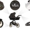 PREMIUM IVENTO Kinderwagen | 2 in 1 SET mit Babywanne + Sportwagen + Wickeltasche – Bild 38