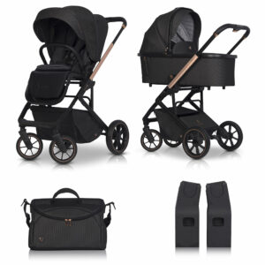 CAVOE MOI+ Kinderwagen der mitwächst! | 2 in 1 mit Babywanne & Sportwagen | optional mit Autoschale | Verschiedene Farben