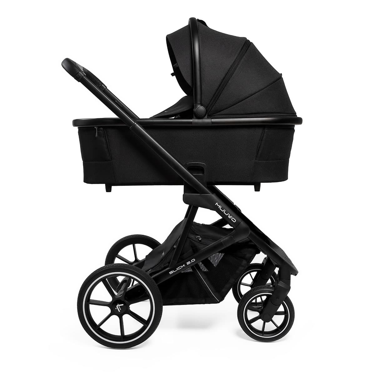 MUUVO Slick 2.0 | Kinderwagen MEGASET mit Babywanne + Sportsitz + Autoschale +Isofix drehbar – Bild 18