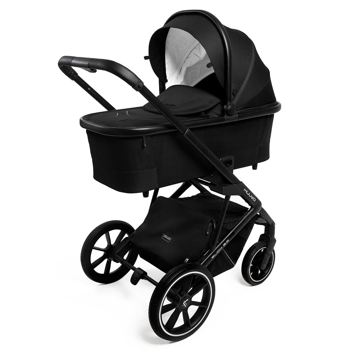 MUUVO Slick 2.0 | Kinderwagen MEGASET mit Babywanne + Sportsitz + Autoschale +Isofix drehbar – Bild 19