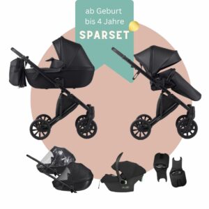 ANEX e/Type 13-tlg | Kinderwagen mit Autoschale "ANEX COSMO" & Zubehör | 2024