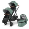 UPPAbaby Vista V2 Geschwisterwagen | 1 Babywanne + 2 x Sportsitz + ALU-Gestell | viele Farben