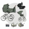 SPARSET: CLASSICO COSS Kinderwagen | Babywanne + Sportwagen + i-size Autoschale mit Adapter