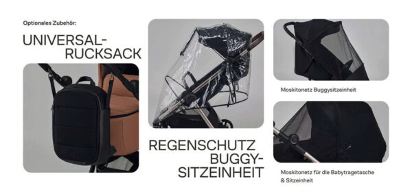 MEGASET Anex IQ PREMIUM Kinderwagen | Babywanne + Sportwagen + Reise-Buggy + Autoschale + Isofix – Bild 140