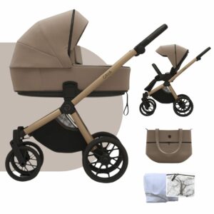 RIKO CAVA | Kinderwagen 2 in 1 SET + Babywanne + Sportsitz + Zubehör