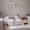 Mitwachsendes Bett SMART | Vom Baby bis zum Schulkind | ab Geburt bis 10 Jahre | Kindermöbel für kleine Kinderzimmer – Bild 9