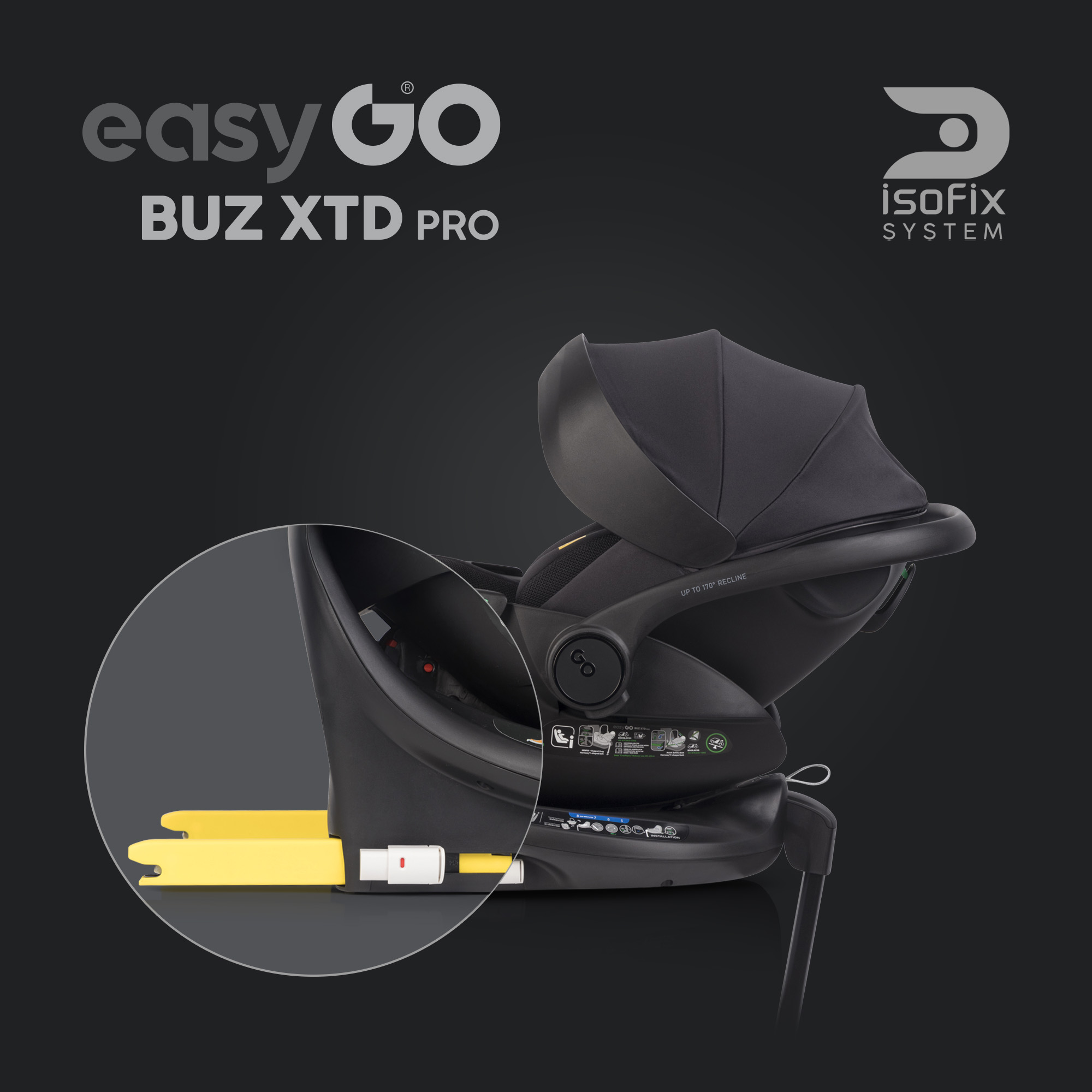 Naturkind Lux Evo | BIO Kinderwagen im MEGASET: mit Babykorb + Sportwagen + Autoschale + Isofix Station drehbar – Bild 92