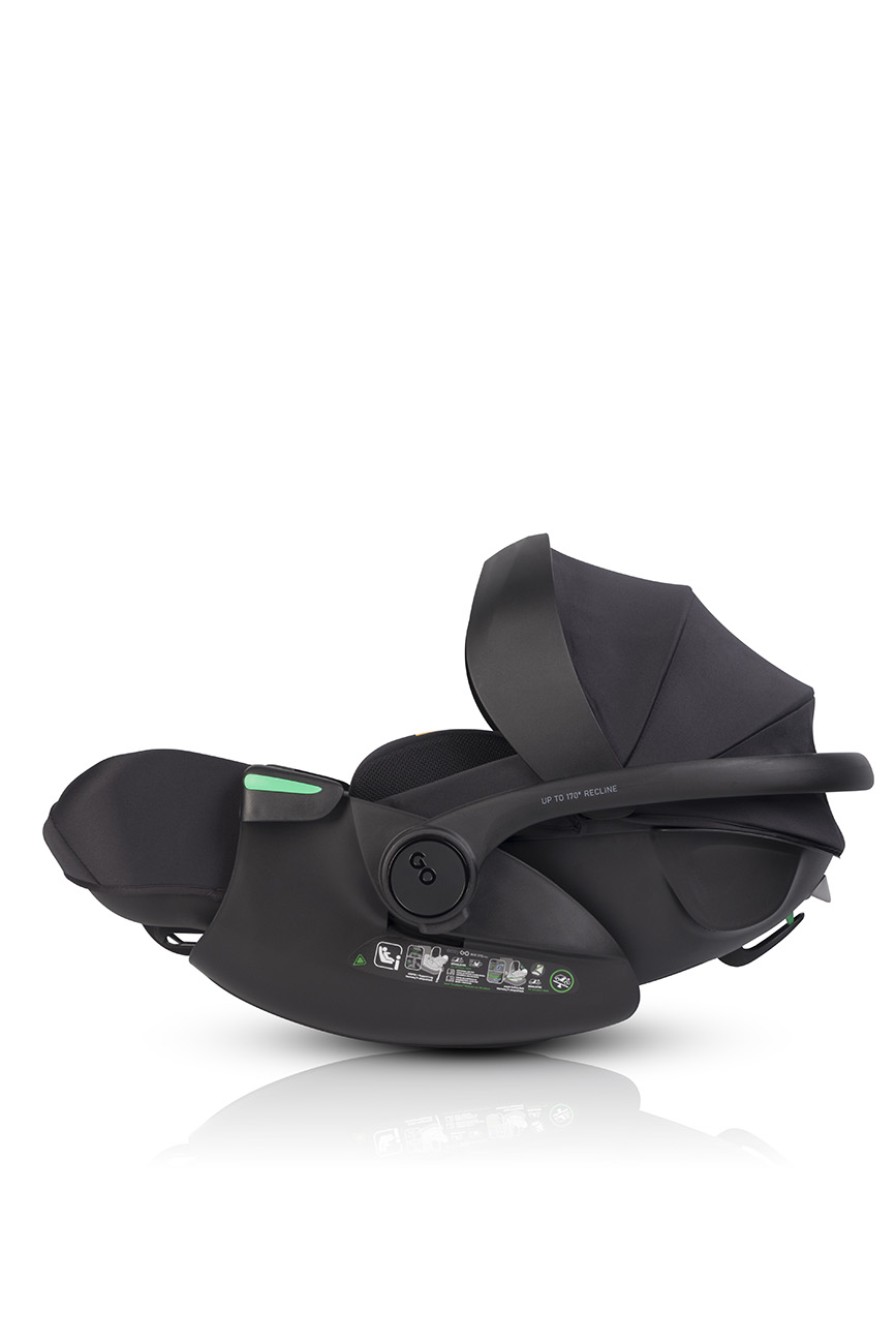 Naturkind Lux Evo | BIO Kinderwagen im MEGASET: mit Babykorb + Sportwagen + Autoschale + Isofix Station drehbar – Bild 90