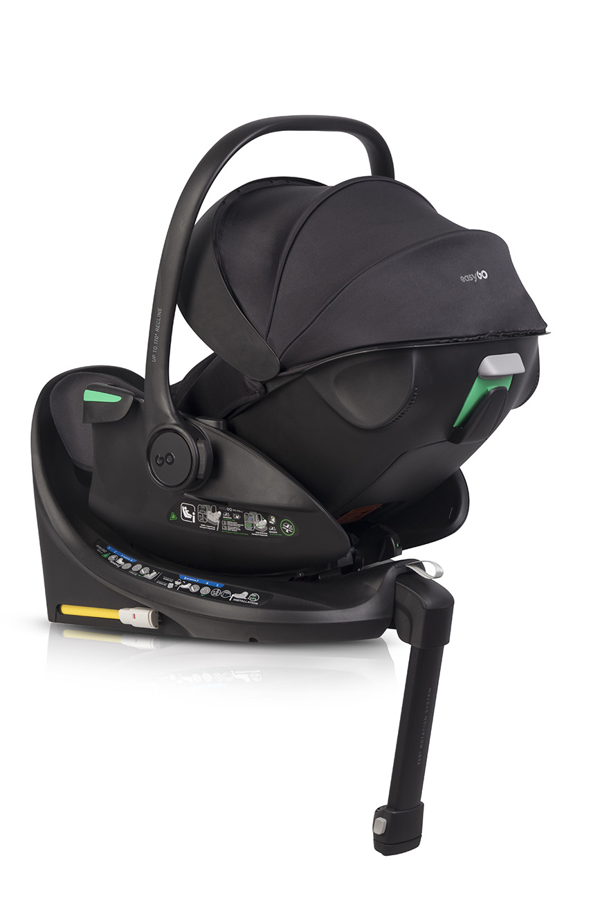 Naturkind Lux Evo | BIO Kinderwagen im MEGASET: mit Babykorb + Sportwagen + Autoschale + Isofix Station drehbar – Bild 87