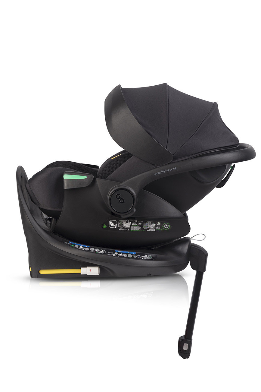 Naturkind Lux Evo | BIO Kinderwagen im MEGASET: mit Babykorb + Sportwagen + Autoschale + Isofix Station drehbar – Bild 86